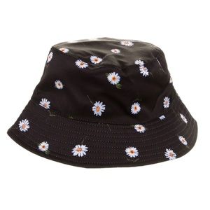 Daisy Bucket Hat (Reversible/White)